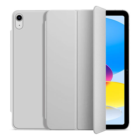 Handytasche Stand Schutzhülle Flip Leder Hülle H10 für Apple iPad 10.9 (2022) Weiß