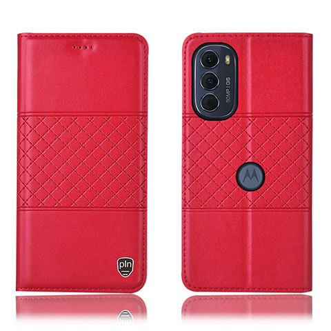 Handytasche Stand Schutzhülle Flip Leder Hülle H10P für Motorola Moto Edge (2022) 5G Rot