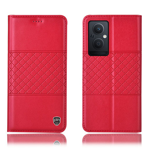 Handytasche Stand Schutzhülle Flip Leder Hülle H10P für Oppo F21 Pro 5G Rot