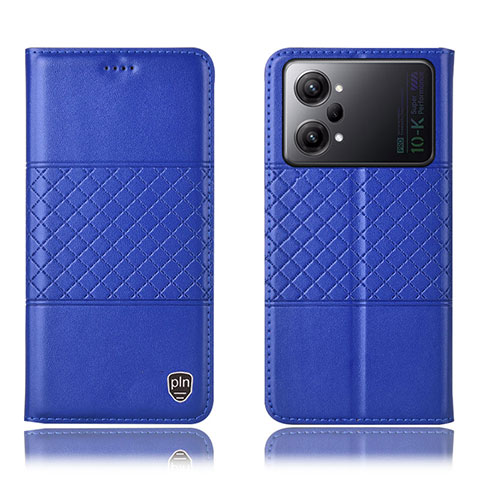 Handytasche Stand Schutzhülle Flip Leder Hülle H10P für Oppo K10 Pro 5G Blau