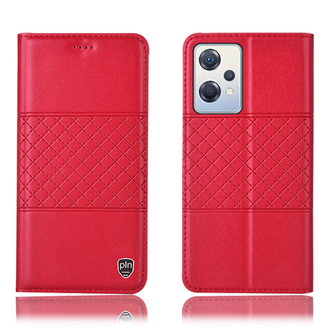 Handytasche Stand Schutzhülle Flip Leder Hülle H10P für Oppo K10X 5G Rot