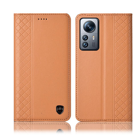 Handytasche Stand Schutzhülle Flip Leder Hülle H10P für Xiaomi Mi 12 Lite 5G Orange