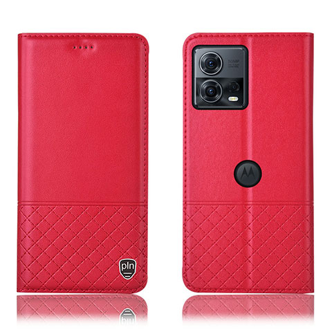 Handytasche Stand Schutzhülle Flip Leder Hülle H11P für Motorola Moto Edge S30 Pro 5G Rot