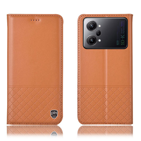 Handytasche Stand Schutzhülle Flip Leder Hülle H11P für Oppo K10 Pro 5G Orange