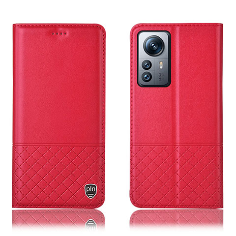 Handytasche Stand Schutzhülle Flip Leder Hülle H11P für Xiaomi Mi 12 5G Rot