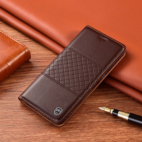 Handytasche Stand Schutzhülle Flip Leder Hülle H11P für Xiaomi Redmi Note 11 4G (2022) Braun