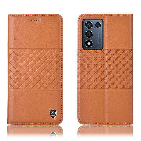 Handytasche Stand Schutzhülle Flip Leder Hülle H15P für Oppo K9S 5G Orange