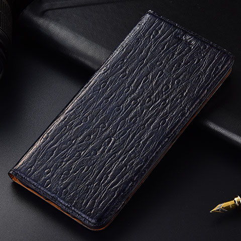 Handytasche Stand Schutzhülle Flip Leder Hülle H15P für Samsung Galaxy A50S Blau