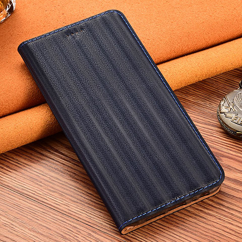 Handytasche Stand Schutzhülle Flip Leder Hülle H16P für Samsung Galaxy A52 4G Blau