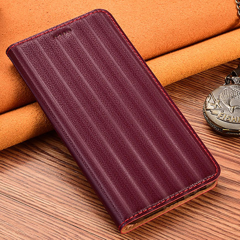 Handytasche Stand Schutzhülle Flip Leder Hülle H16P für Samsung Galaxy A52s 5G Rot