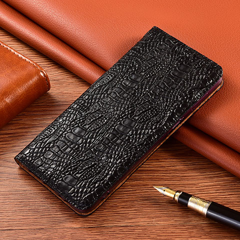 Handytasche Stand Schutzhülle Flip Leder Hülle H17P für Xiaomi Redmi 9C NFC Schwarz