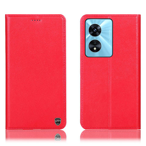 Handytasche Stand Schutzhülle Flip Leder Hülle H21P für Oppo A1 5G Rot