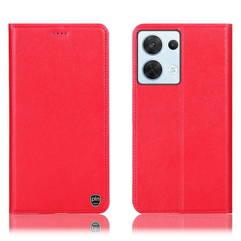 Handytasche Stand Schutzhülle Flip Leder Hülle H21P für Oppo Reno8 5G Rot