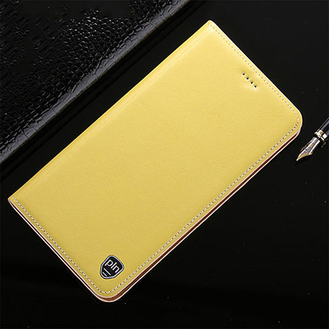 Handytasche Stand Schutzhülle Flip Leder Hülle H21P für Xiaomi Mi 10T 5G Gelb