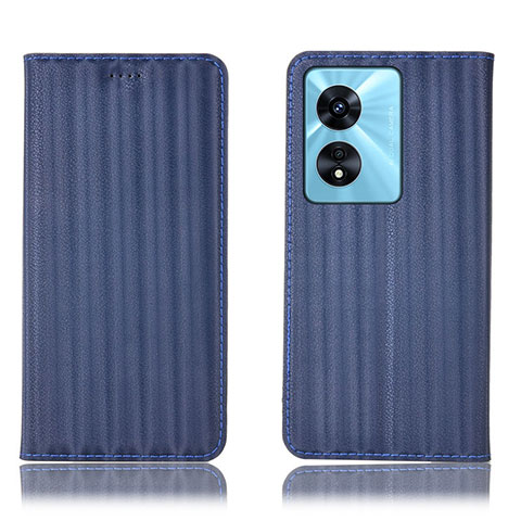 Handytasche Stand Schutzhülle Flip Leder Hülle H23P für Oppo A1 Pro 5G Blau