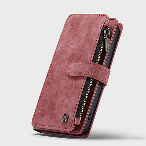 Handytasche Stand Schutzhülle Flip Leder Hülle H27 für Apple iPhone 15 Rot