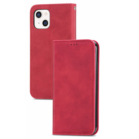 Handytasche Stand Schutzhülle Flip Leder Hülle H30 für Apple iPhone 15 Plus Rot