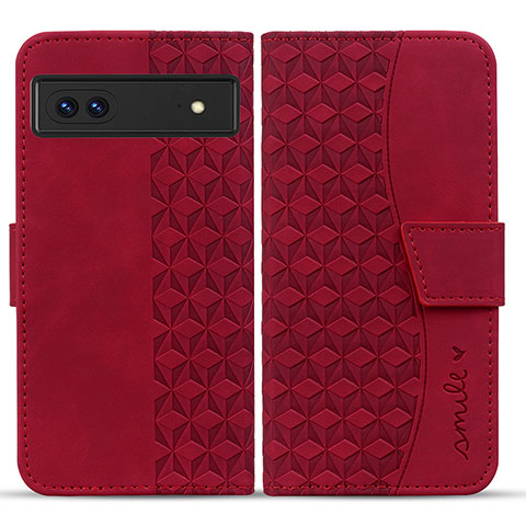 Handytasche Stand Schutzhülle Flip Leder Hülle HF1 für Google Pixel 7 5G Rot