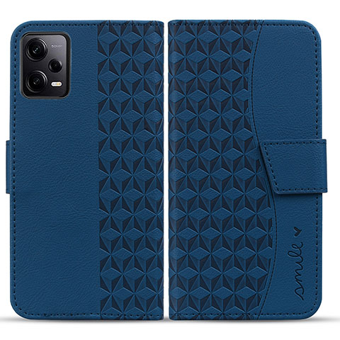 Handytasche Stand Schutzhülle Flip Leder Hülle HF1 für Xiaomi Redmi Note 12 Explorer Blau