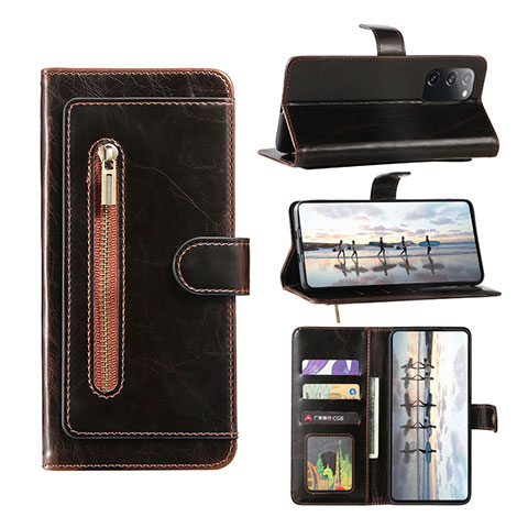 Handytasche Stand Schutzhülle Flip Leder Hülle JDK für Samsung Galaxy S20 FE 4G Braun