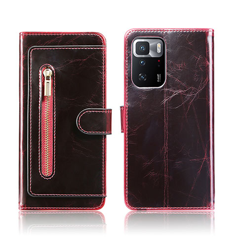 Handytasche Stand Schutzhülle Flip Leder Hülle JDK für Xiaomi Poco X3 GT 5G Rot