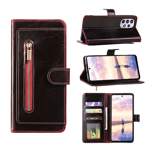 Handytasche Stand Schutzhülle Flip Leder Hülle JDK1 für Samsung Galaxy A52 4G Rot