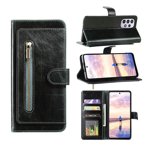 Handytasche Stand Schutzhülle Flip Leder Hülle JDK1 für Samsung Galaxy A52 5G Grün