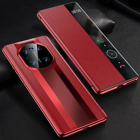 Handytasche Stand Schutzhülle Flip Leder Hülle K01 für Huawei Mate 40 Pro Rot