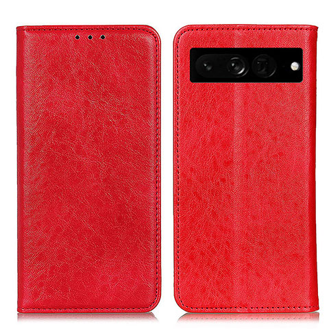 Handytasche Stand Schutzhülle Flip Leder Hülle K01Z für Google Pixel 7 Pro 5G Rot