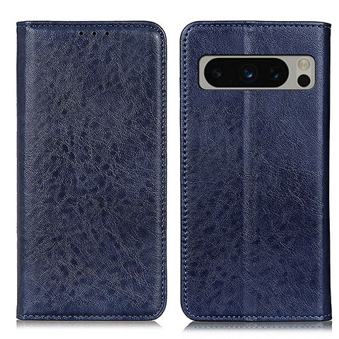 Handytasche Stand Schutzhülle Flip Leder Hülle K01Z für Google Pixel 8 Pro 5G Blau