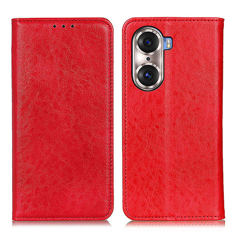 Handytasche Stand Schutzhülle Flip Leder Hülle K01Z für Huawei Honor 60 Pro 5G Rot