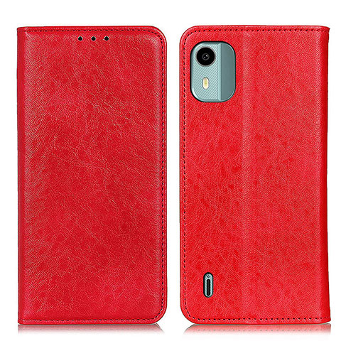 Handytasche Stand Schutzhülle Flip Leder Hülle K01Z für Nokia C12 Plus Rot