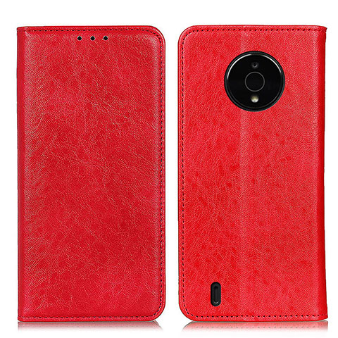 Handytasche Stand Schutzhülle Flip Leder Hülle K01Z für Nokia C200 Rot