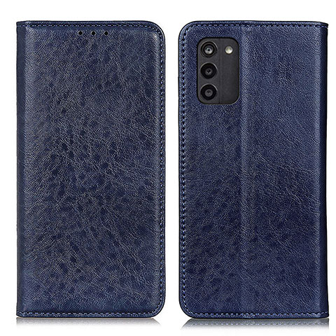 Handytasche Stand Schutzhülle Flip Leder Hülle K01Z für Nokia G100 Blau