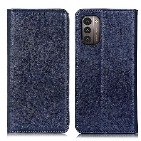 Handytasche Stand Schutzhülle Flip Leder Hülle K01Z für Nokia G11 Blau