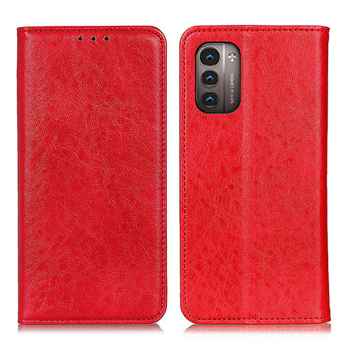 Handytasche Stand Schutzhülle Flip Leder Hülle K01Z für Nokia G11 Rot