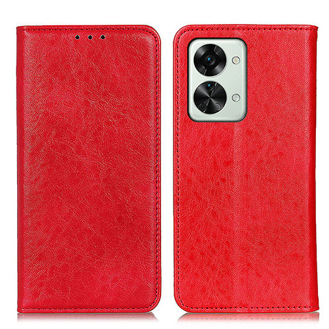 Handytasche Stand Schutzhülle Flip Leder Hülle K01Z für OnePlus Nord 2T 5G Rot