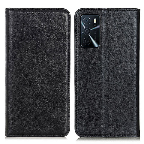 Handytasche Stand Schutzhülle Flip Leder Hülle K01Z für Oppo A16s Schwarz