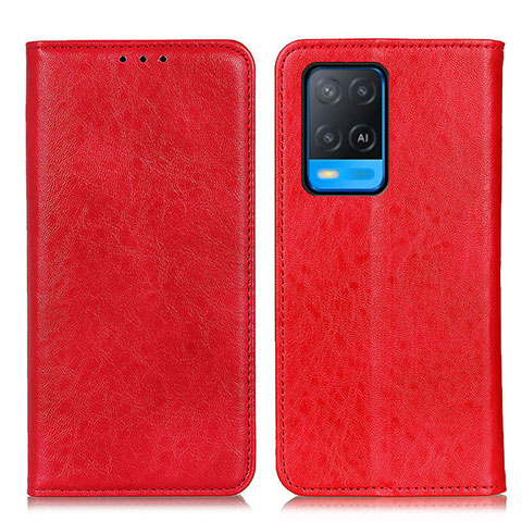 Handytasche Stand Schutzhülle Flip Leder Hülle K01Z für Oppo A54 4G Rot