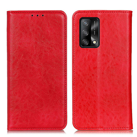 Handytasche Stand Schutzhülle Flip Leder Hülle K01Z für Oppo A74 4G Rot