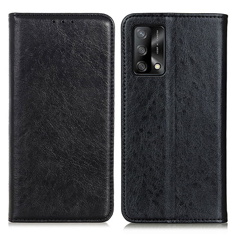 Handytasche Stand Schutzhülle Flip Leder Hülle K01Z für Oppo A95 4G Schwarz