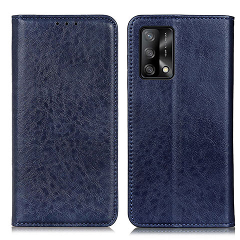 Handytasche Stand Schutzhülle Flip Leder Hülle K01Z für Oppo F19 Blau