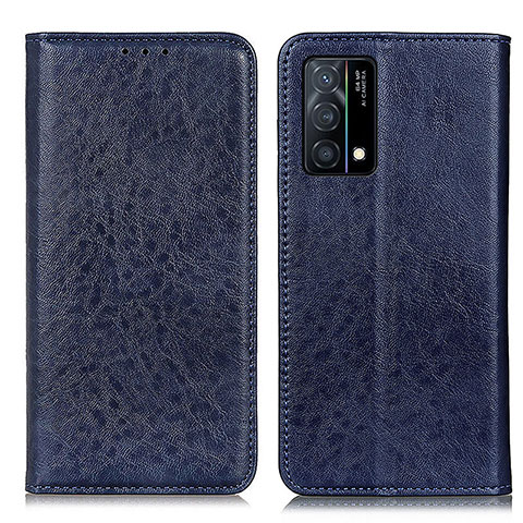 Handytasche Stand Schutzhülle Flip Leder Hülle K01Z für Oppo K9 5G Blau