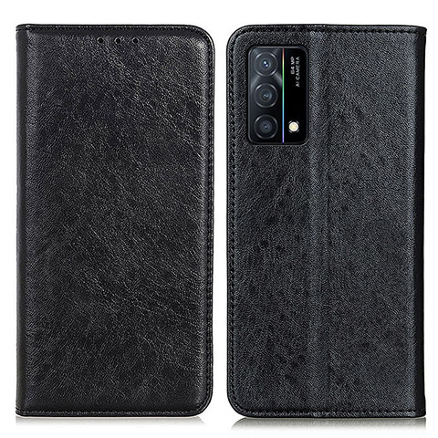 Handytasche Stand Schutzhülle Flip Leder Hülle K01Z für Oppo K9 5G Schwarz