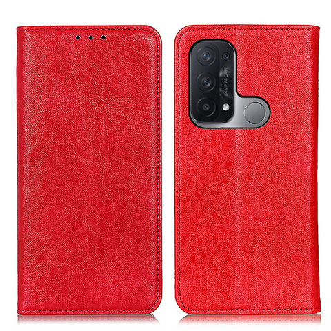 Handytasche Stand Schutzhülle Flip Leder Hülle K01Z für Oppo Reno5 A Rot