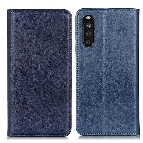 Handytasche Stand Schutzhülle Flip Leder Hülle K01Z für Sony Xperia 10 III Lite Blau