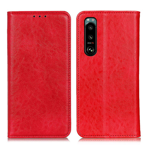 Handytasche Stand Schutzhülle Flip Leder Hülle K01Z für Sony Xperia 5 III SO-53B Rot