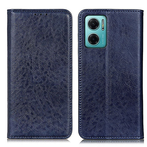 Handytasche Stand Schutzhülle Flip Leder Hülle K01Z für Xiaomi Redmi 11 Prime 5G Blau