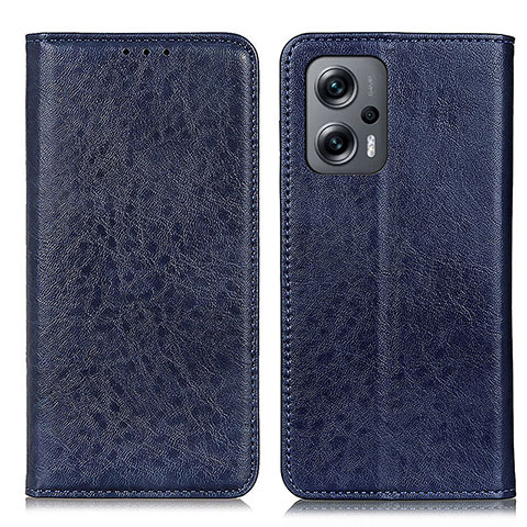 Handytasche Stand Schutzhülle Flip Leder Hülle K01Z für Xiaomi Redmi K50i 5G Blau