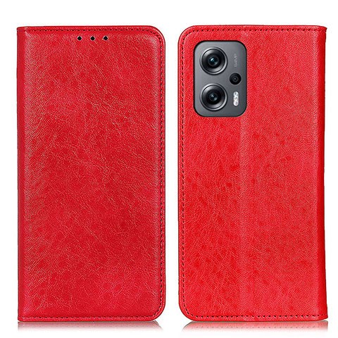 Handytasche Stand Schutzhülle Flip Leder Hülle K01Z für Xiaomi Redmi K50i 5G Rot